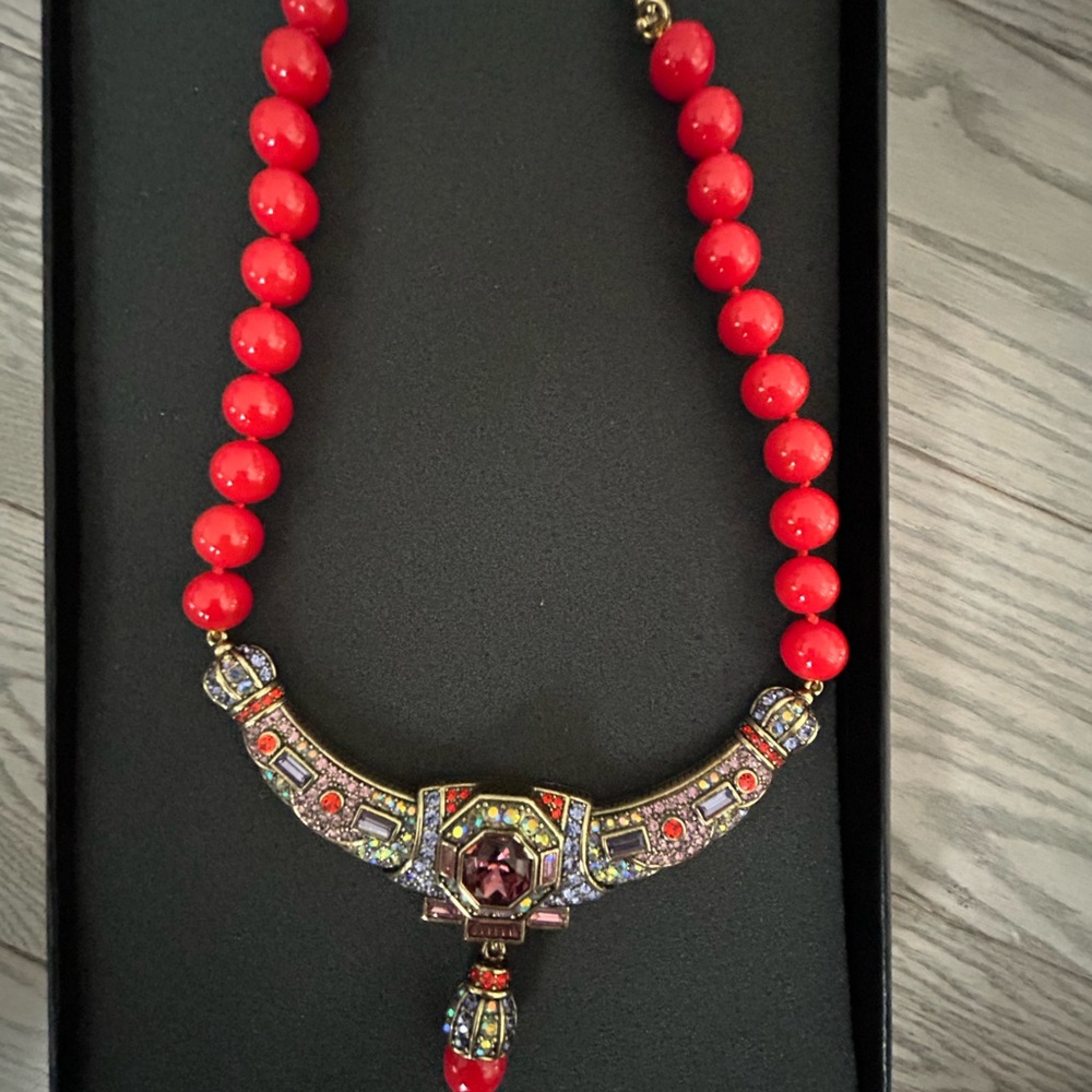 Heidi Daus Scarlet Beaded Necklace with Ornate Accents - Picture 2 of 3
